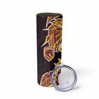 Brisbane Broncos Skinny Tumbler Polynesian Tribal Tattoo Pacific Sport Art
