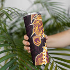 Brisbane Broncos Skinny Tumbler Polynesian Tribal Tattoo Pacific Sport Art