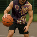 Brisbane Broncos Sleeveless Hoodie Polynesian Tribal Tattoo Pacific Sport Art