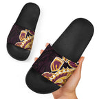 Brisbane Broncos Slide Sandals Polynesian Tribal Tattoo Pacific Sport Art