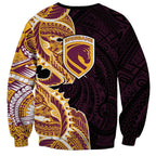 Brisbane Broncos Sweatshirt Polynesian Tribal Tattoo Pacific Sport Art