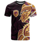 Brisbane Broncos T Shirt Polynesian Tribal Tattoo Pacific Sport Art