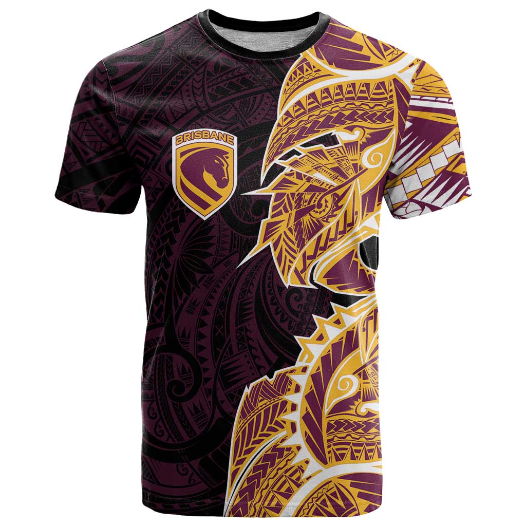Brisbane Broncos T Shirt Polynesian Tribal Tattoo Pacific Sport Art