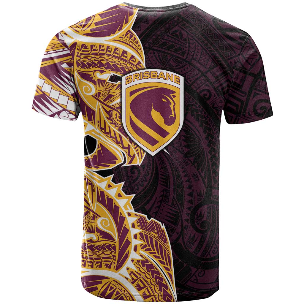 Brisbane Broncos T Shirt Polynesian Tribal Tattoo Pacific Sport Art