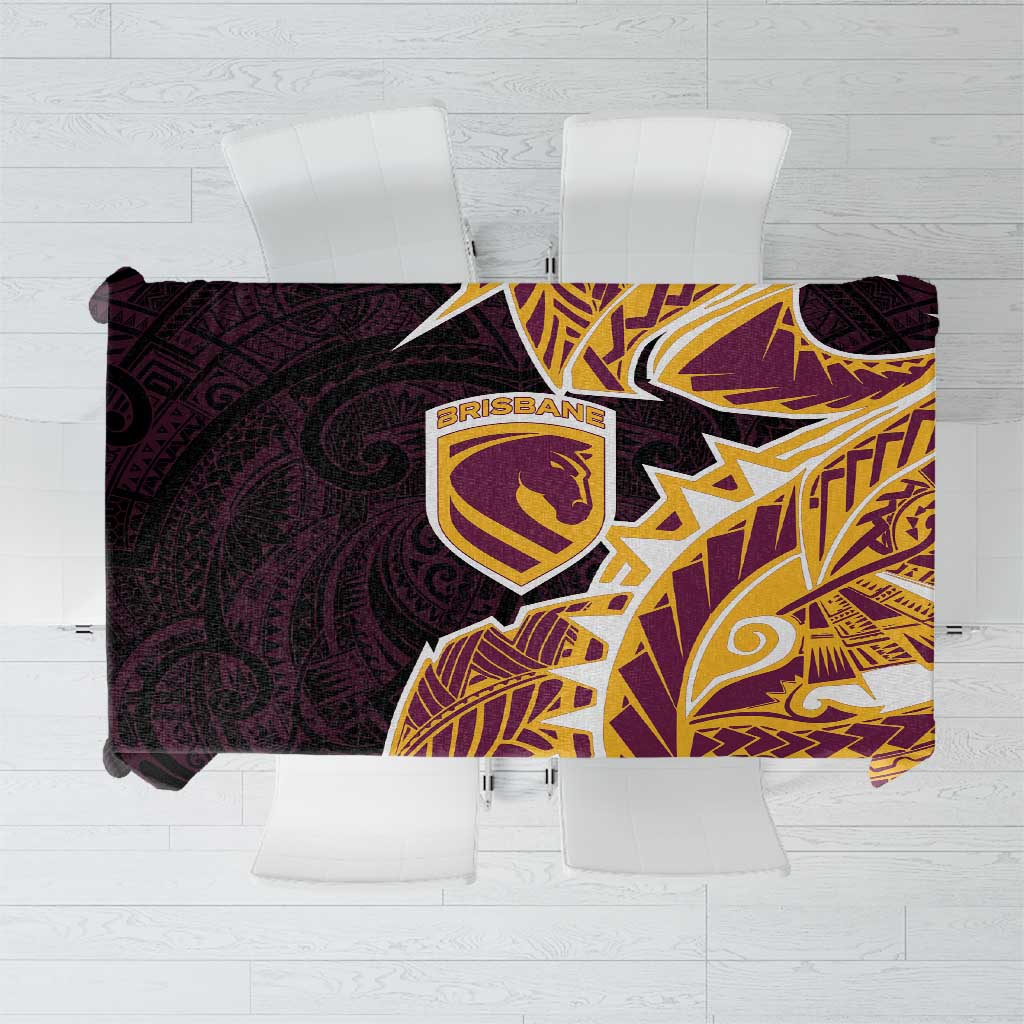 Brisbane Broncos Tablecloth Polynesian Tribal Tattoo Pacific Sport Art