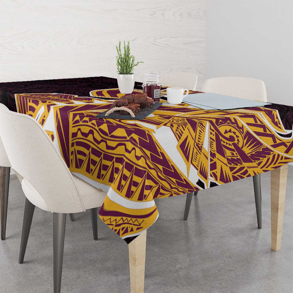 Brisbane Broncos Tablecloth Polynesian Tribal Tattoo Pacific Sport Art