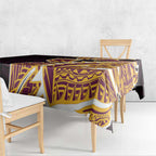 Brisbane Broncos Tablecloth Polynesian Tribal Tattoo Pacific Sport Art