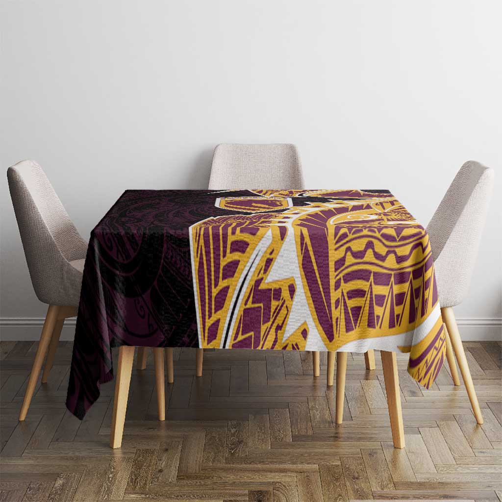 Brisbane Broncos Tablecloth Polynesian Tribal Tattoo Pacific Sport Art
