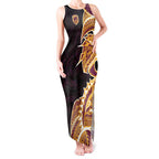 Brisbane Broncos Tank Maxi Dress Polynesian Tribal Tattoo Pacific Sport Art