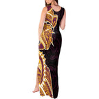 Brisbane Broncos Tank Maxi Dress Polynesian Tribal Tattoo Pacific Sport Art