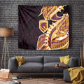 Brisbane Broncos Tapestry Polynesian Tribal Tattoo Pacific Sport Art