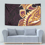 Brisbane Broncos Tapestry Polynesian Tribal Tattoo Pacific Sport Art