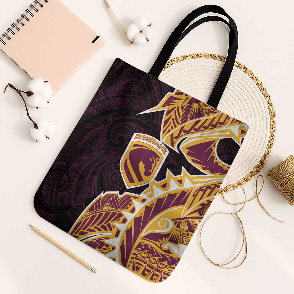 Brisbane Broncos Tote Bag Polynesian Tribal Tattoo Pacific Sport Art