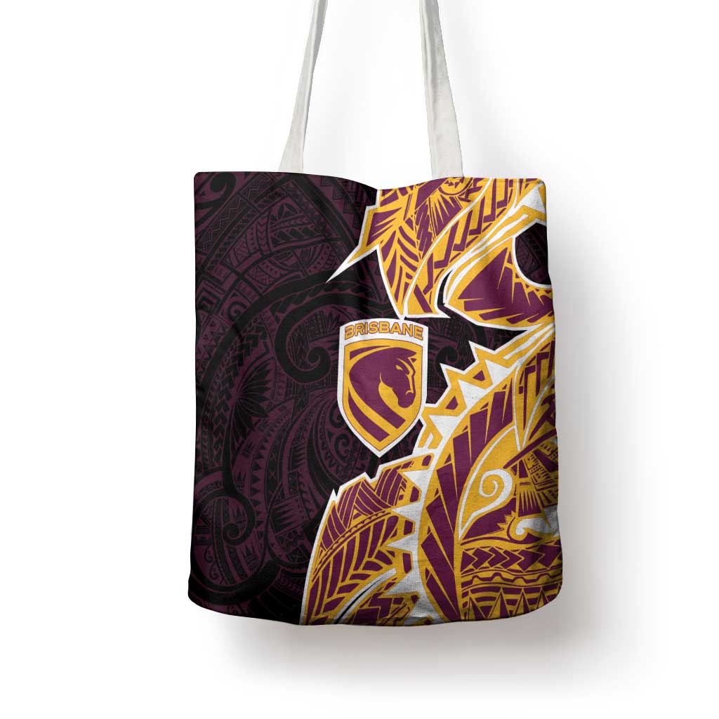 Brisbane Broncos Tote Bag Polynesian Tribal Tattoo Pacific Sport Art