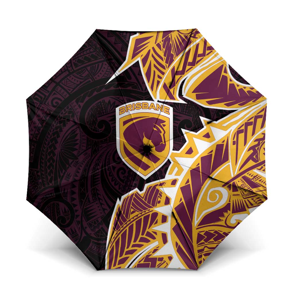Brisbane Broncos Umbrella Polynesian Tribal Tattoo Pacific Sport Art