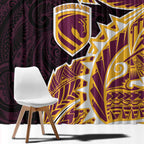 Brisbane Broncos Window Curtain Polynesian Tribal Tattoo Pacific Sport Art