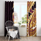 Brisbane Broncos Window Curtain Polynesian Tribal Tattoo Pacific Sport Art