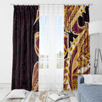 Brisbane Broncos Window Curtain Polynesian Tribal Tattoo Pacific Sport Art