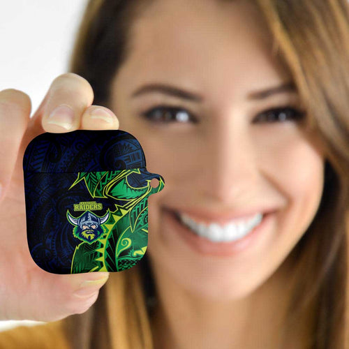 Canberra Raiders AirPods Case Polynesian Tribal Tattoo Pacific Sport Art