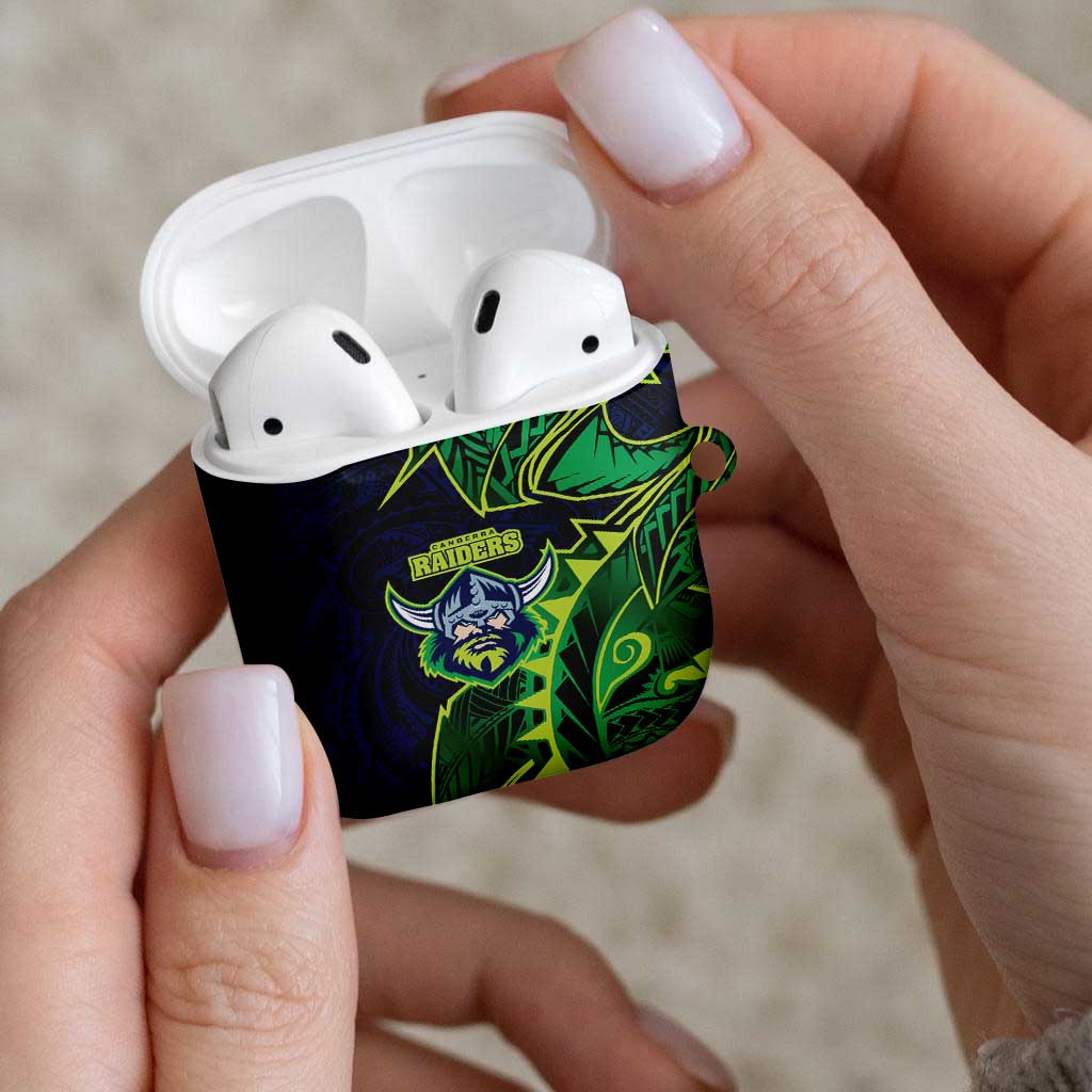 Canberra Raiders AirPods Case Polynesian Tribal Tattoo Pacific Sport Art