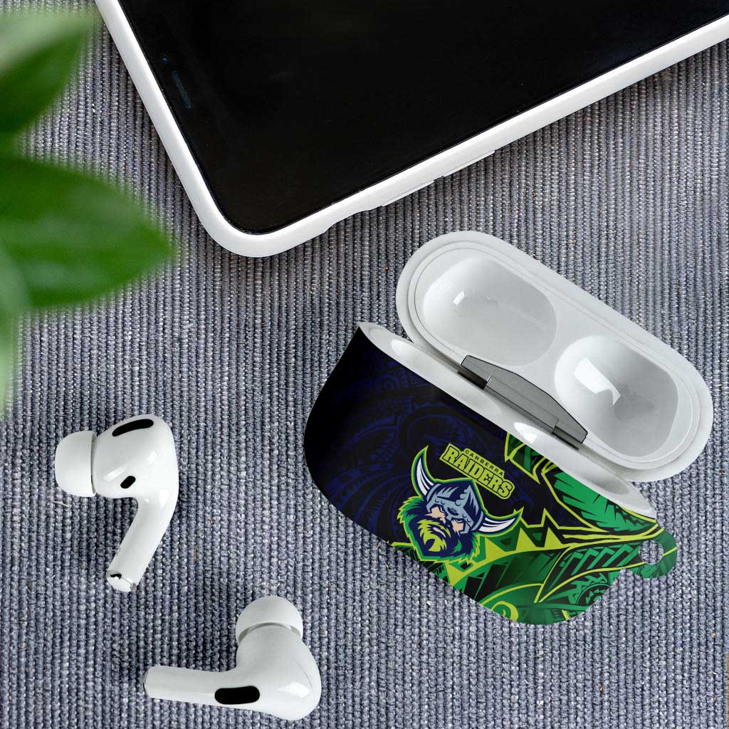 Canberra Raiders AirPods Case Polynesian Tribal Tattoo Pacific Sport Art