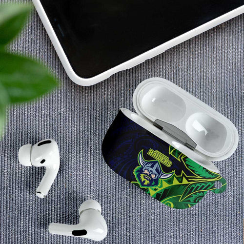 Canberra Raiders AirPods Case Polynesian Tribal Tattoo Pacific Sport Art