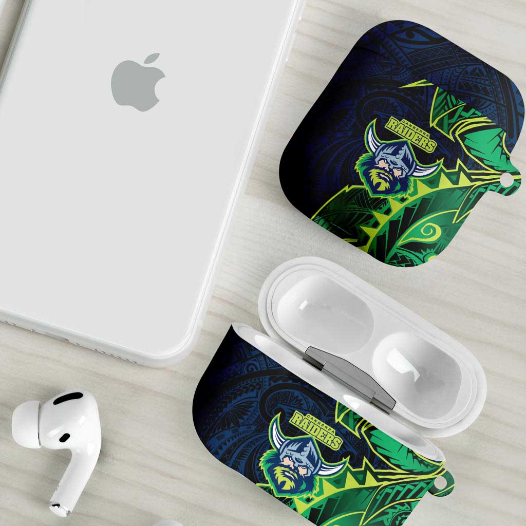 Canberra Raiders AirPods Case Polynesian Tribal Tattoo Pacific Sport Art