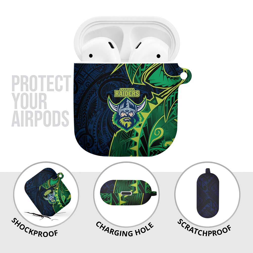 Canberra Raiders AirPods Case Polynesian Tribal Tattoo Pacific Sport Art