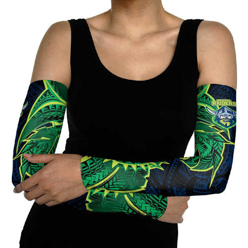 Canberra Raiders Arm Sleeves Polynesian Tribal Tattoo Pacific Sport Art
