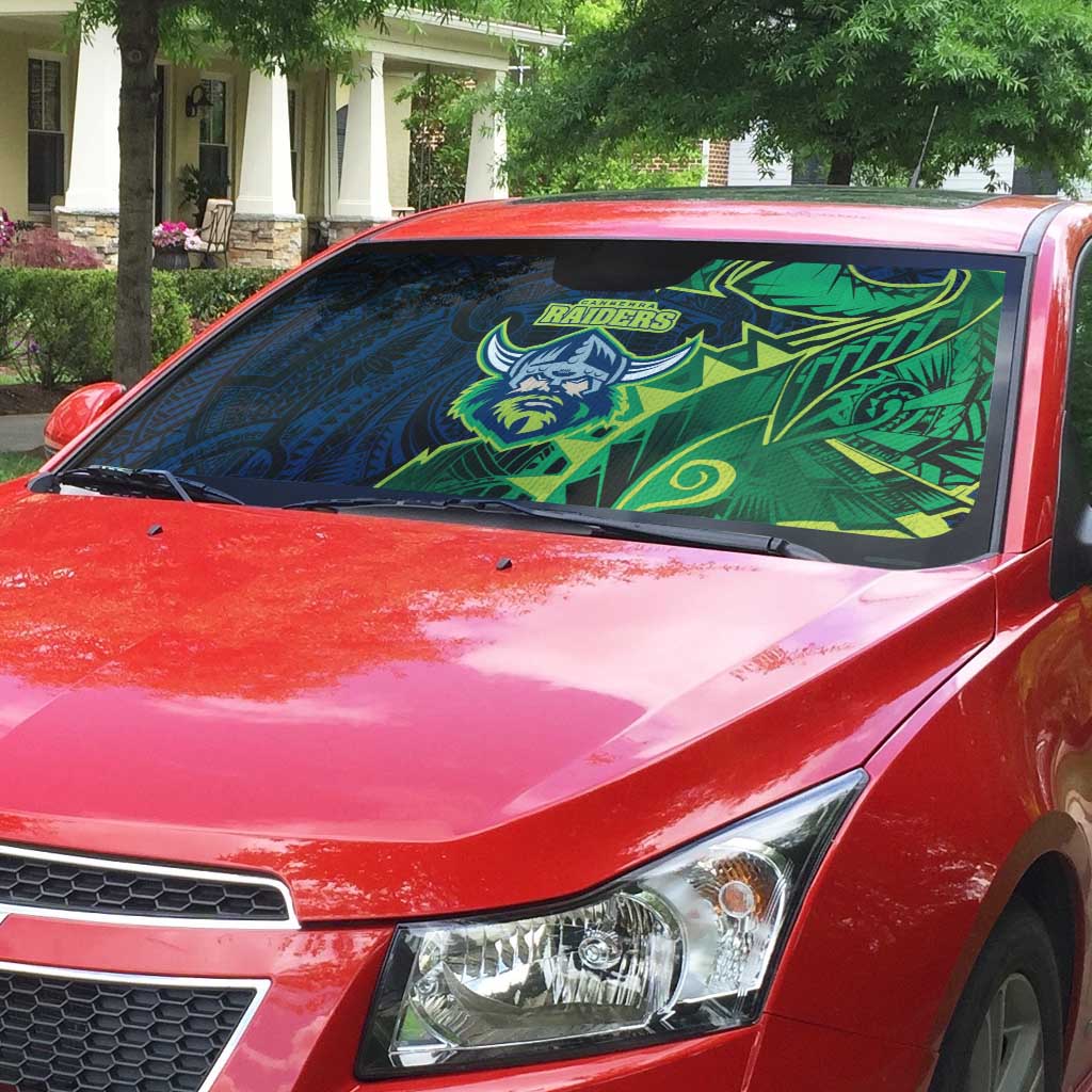 Canberra Raiders Auto Sun Shade Polynesian Tribal Tattoo Pacific Sport Art