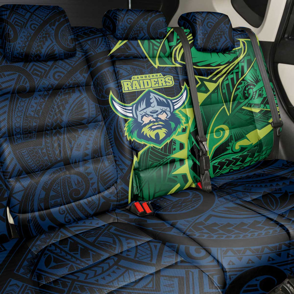 Canberra Raiders Back Car Seat Cover Polynesian Tribal Tattoo Pacific Sport Art