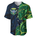 Canberra Raiders Baseball Jersey Polynesian Tribal Tattoo Pacific Sport Art