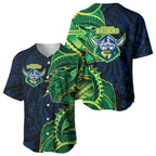 Canberra Raiders Baseball Jersey Polynesian Tribal Tattoo Pacific Sport Art