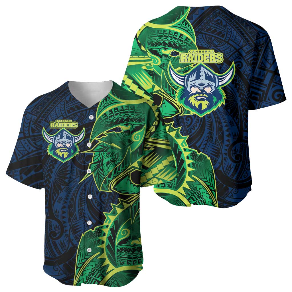 Canberra Raiders Baseball Jersey Polynesian Tribal Tattoo Pacific Sport Art
