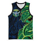 Canberra Raiders Basketball Jersey Polynesian Tribal Tattoo Pacific Sport Art
