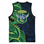 Canberra Raiders Basketball Jersey Polynesian Tribal Tattoo Pacific Sport Art