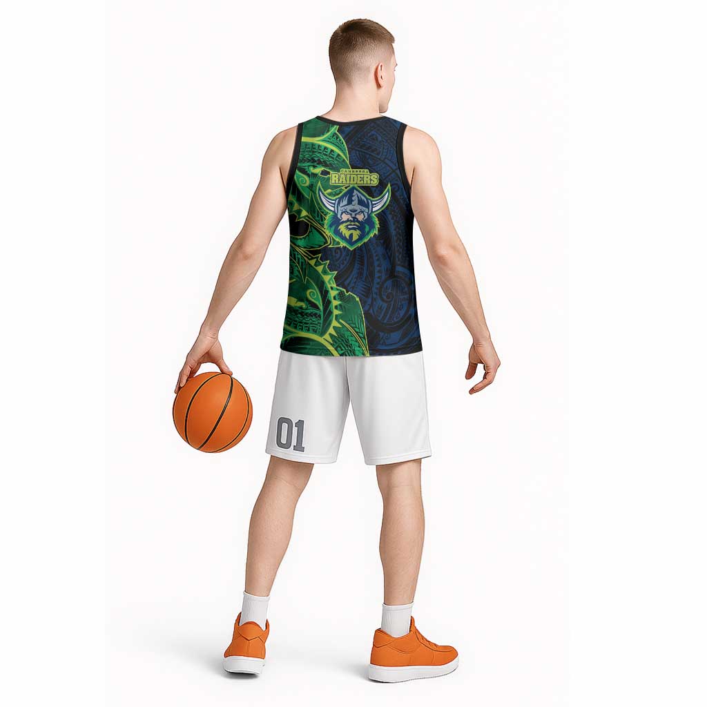 Canberra Raiders Basketball Jersey Polynesian Tribal Tattoo Pacific Sport Art