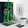 Canberra Raiders Bathroom Set Polynesian Tribal Tattoo Pacific Sport Art