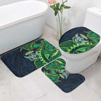 Canberra Raiders Bathroom Set Polynesian Tribal Tattoo Pacific Sport Art