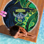 Canberra Raiders Beach Blanket Polynesian Tribal Tattoo Pacific Sport Art