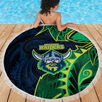 Canberra Raiders Beach Blanket Polynesian Tribal Tattoo Pacific Sport Art