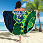 Canberra Raiders Beach Blanket Polynesian Tribal Tattoo Pacific Sport Art
