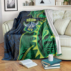 Canberra Raiders Blanket Polynesian Tribal Tattoo Pacific Sport Art