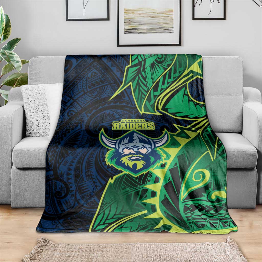 Canberra Raiders Blanket Polynesian Tribal Tattoo Pacific Sport Art