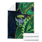 Canberra Raiders Blanket Polynesian Tribal Tattoo Pacific Sport Art