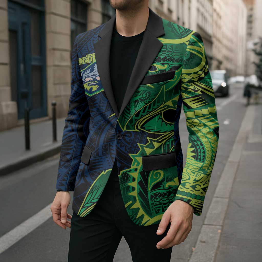 Canberra Raiders Blazer Polynesian Tribal Tattoo Pacific Sport Art