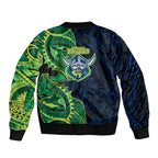 Canberra Raiders Bomber Jacket Polynesian Tribal Tattoo Pacific Sport Art