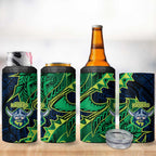 Canberra Raiders 4 in 1 Can Cooler Tumbler Polynesian Tribal Tattoo Pacific Sport Art