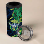 Canberra Raiders 4 in 1 Can Cooler Tumbler Polynesian Tribal Tattoo Pacific Sport Art