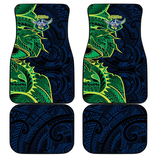 Canberra Raiders Car Mats Polynesian Tribal Tattoo Pacific Sport Art